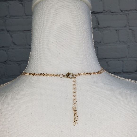 Mermaid & Crystal Multi Layer Necklace NWT - Picture 3 of 5